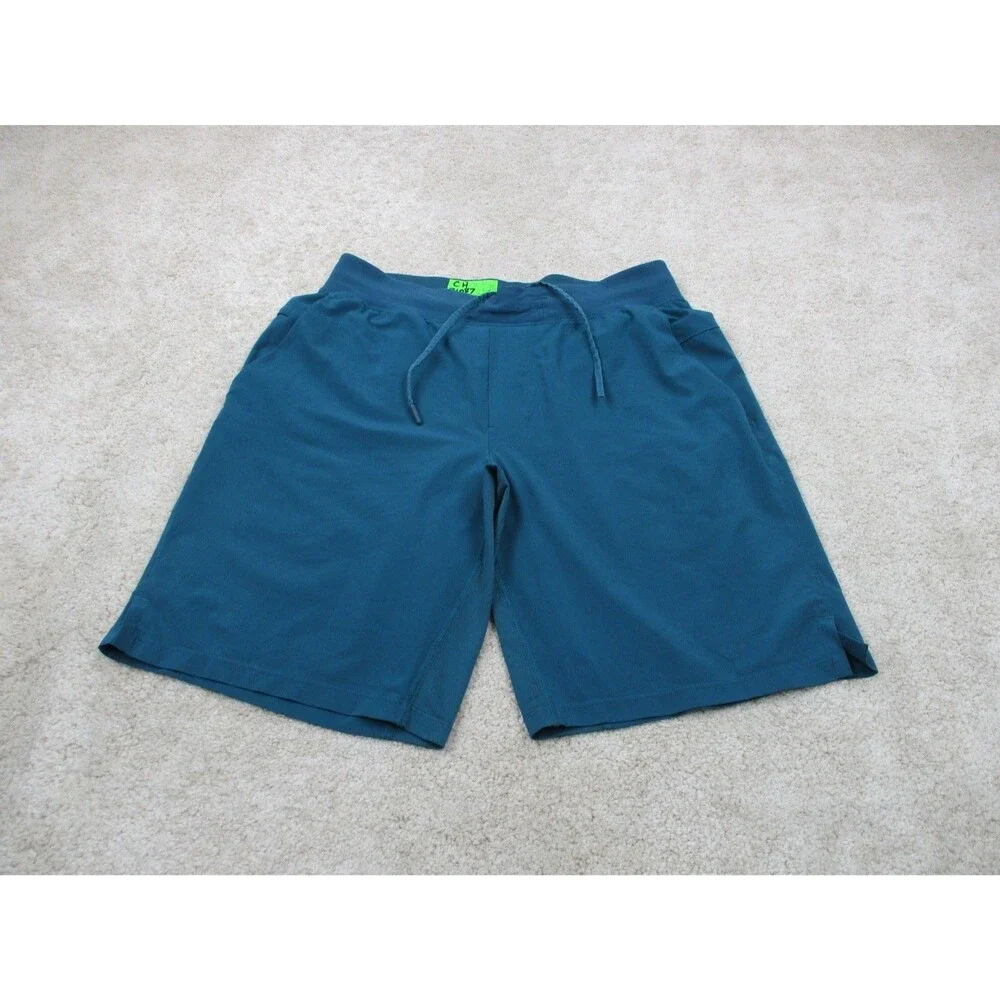 Lululemon Shorts Mens Medium M Teal Blue Pace Breaker Gym Running 10